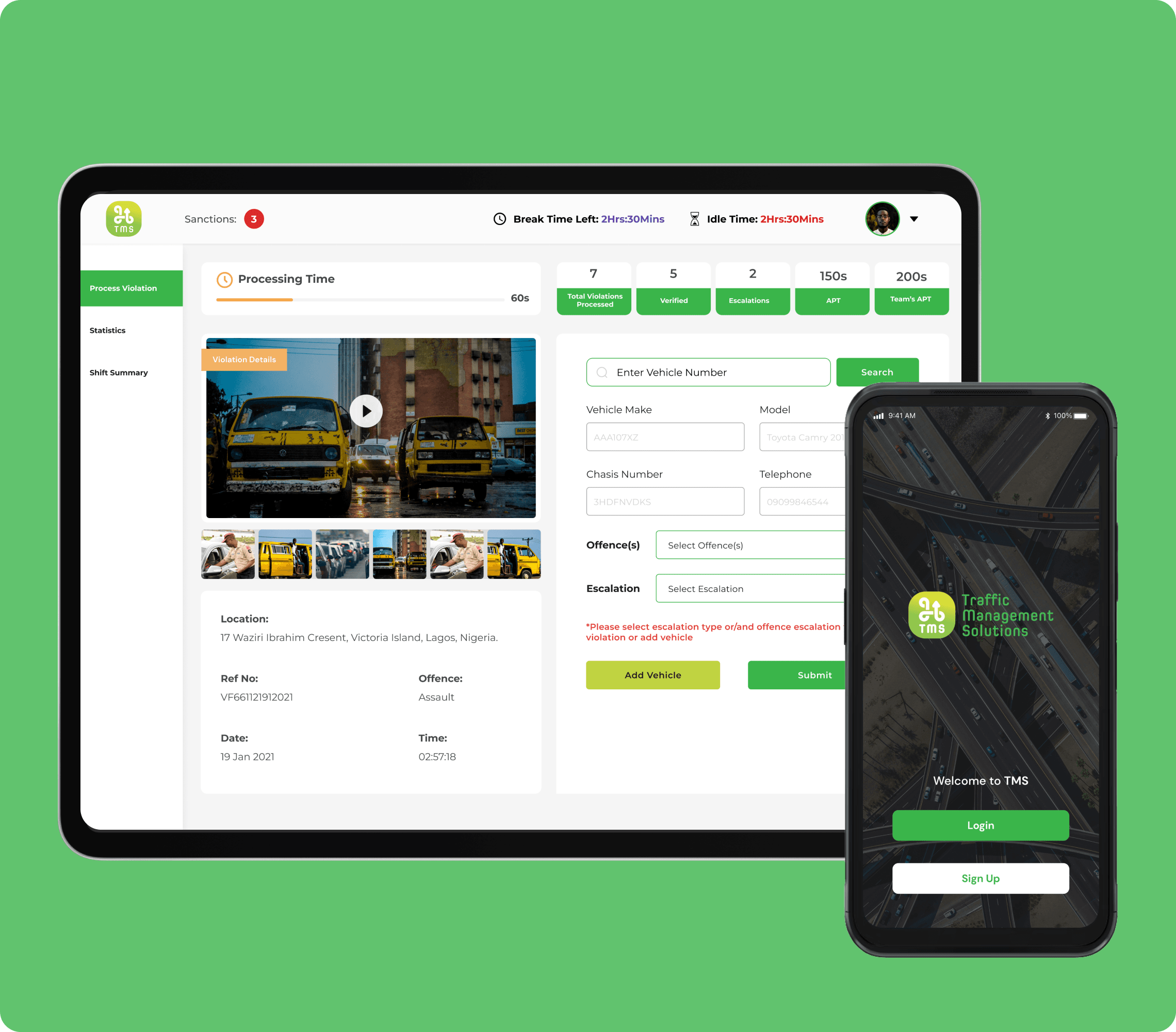 TRAFFIC MANAGEMENT SOLUTION {LAGOS-TMS}